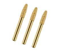 RoaQinFo 3 Piezas Cabeza Pulidora Broca Esmeriladora Diamante Accesorio Taladro Tallado Piedra Adecuado para Bricolaje Manualidades Grabado Hogar, 6mm
