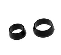 RoaQinFo 4 Anillos de Silicona de para de Sillín de Bicicleta de Montaña Y Carretera. Anillo Protector para de Sillín Y Manillar Incluid, Negro
