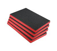 RoaQinFo 4 Piezas de Espuma para Caja de Herramientas, Láminas de Almacenamiento de Polietileno Reutilizables Y Recortables, Organizador Kaizen, Inserto de Som, 50 Cm X 33.5 Cm X