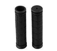 RoaQinFo 4X Fundas de Goma Suave Antideslizantes para Manillar, Color Negro, 3 Piezas