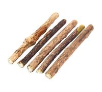RoaQinFo 5 Piezas Catnip Sticks Vara Interactiva para Gato Juguete de Masticar Natural Actinidia Polygama Frutas para Eliminar Adecuado para Regalo, 5 Piezas