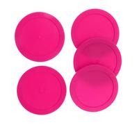 RoaQinFo 5 Piezas Disco Accesorio Air Hockey Equipo Mesa Reemplazo PP Material Adecuado para Actividades Recreativas Salas de Juegos, Rosado