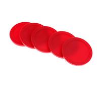 RoaQinFo 5 Piezas Disco Accesorio Air Hockey Equipo Mesa Reemplazo PP Material Adecuado para Actividades Recreativas Salas de Juegos, Rojo