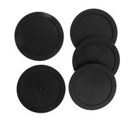 RoaQinFo 5 Piezas Disco Accesorio Air Hockey Equipo Mesa Reemplazo PP Material Adecuado para Actividades Recreativas Salas de Juegos, Negro