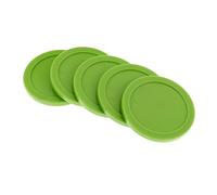 RoaQinFo 5 Piezas Disco Accesorio Air Hockey Equipo Mesa Reemplazo PP Material Adecuado para Actividades Recreativas Salas de Juegos, Verde