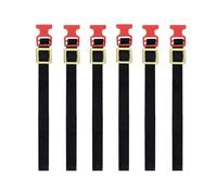 RoaQinFo 6 Correas Elásticas para Portaequipajes de Techo, Accesorios para Camiones RC TRX6 a Escala 1/8 Y 1/10, Rojo