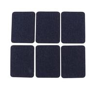 RoaQinFo 6 Piezas Parche Vaquero Autoadhesivo para Ropa Remiendo para Jeans Accesorio de Costura Tela Adecuado para Reparar Agujeros Personalizar Prend, Azul profundo, Individual