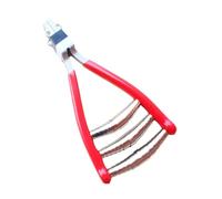 RoaQinFo Abrazadera de Inicio para Equipos Deportivos, Abrazadera de Encordado, 3 Resortes, Cabeza Ancha, Herramienta de Sujeción de Acero Inoxidable para Raqu, Rojo