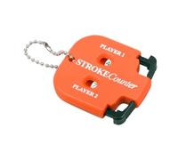 RoaQinFo Accesorios para de Golpes de Golf, Cuadrado de 2 Dígitos, Manual, para 2 Jugadores con Llavero, Portátil para Juegos Y Deportes, Naranja