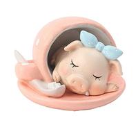 RoaQinFo Adorno de Animal de Cerdo en Miniatura Figura de Terrario DIY Decoración de Maceta de Bonsái para Pastel, 3