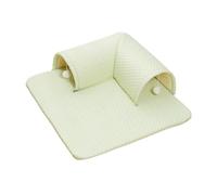 RoaQinFo Alfombrilla para Cama de Gato, Moldeada en Forma de L, Multiusos, Práctica, Reversible, con Doble Abertura, Lavable, con Cojín, para Jaula, Verde, 60x60x20cm