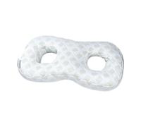 RoaQinFo Almohada de Soporte Suave, Protector de Cuello, Almohada con Orificios para Las Orejas para Un Sueño Reparador, Blanco, tal como se describe