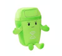 RoaQinFo Almohada Reciclable Relleno PP Muñeco Divertido Cojín para Niños Almohadón Funcional Conveniente para Desarrollar Habilidades Hogar y de Lectura, Verde