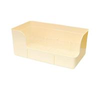 RoaQinFo Arenero para Conejos, Bandeja Sanitaria para Animales Pequeños, Arenero de Esquina para Conejos, Y Chinchillas, Beige