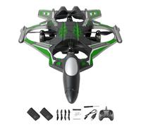 RoaQinFo Avión Teledirigido, Avión RC, Planeador para Exteriores, Planeador de Niños Y Principiantes, Batería Verde 2