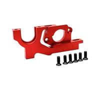 RoaQinFo Base de Motor de Metal para Coche RC, Pieza de Repuesto para Coche RC, Alto Rendimiento, Fácil de Instalar, Montaje de Motor para 1/10 104001 104072, Rojo