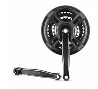 RoaQinFo Bicicleta Brazo de Juego de Conjunto de Brazo de Pedal Engranaje Consistente Material de Acero al Carbono Apto para, Manivela Izquierda + Plato Derecho, 170 Mm De Distancia Entre Ejes