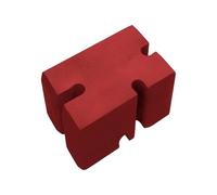 RoaQinFo Bloque de Espuma EVA de Banca, Bloque de Entrenamiento Ajustable, Bloque de Ejercicios Antideslizante, Tabla de Entrenamiento de Espuma Par, Rojo