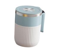 RoaQinFo Bol Mezclador Automático con Tapa Y Asa, Batidora Eléctrica para Otras Bebidas, Ideal para Senderismo Y, Blanco, tal como se describe
