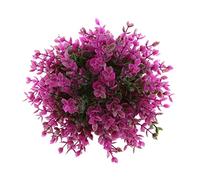 RoaQinFo Bola de Topiario Artificial Decorativa para Jardín, Plantas Y Decoración del Hogar, Púrpura 19cm