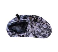 RoaQinFo Bolsa para Bicicleta de Equilibrio para Niños, Bolsa de Almacenamiento de Tela Oxford con Bolsillo de Malla para Casco Y Acolchado Amortiguador, Blanco Negro