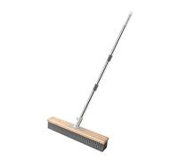 RoaQinFo Cepillo de Fregar de Alambre de Acero Inoxidable con Cerdas Rígidas, Escoba de Suelo Resistente para Exteriores, Ideal para Piscinas, Patios Y, 40cm