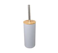 RoaQinFo Cepillo Limpiador de Inodoro, Artículos de Baño, Suministros de Limpieza, Gadgets de Baño, Accesorio de Baño Compacto Y Antigoteo, Juego de C, GRIS, tal como se describe