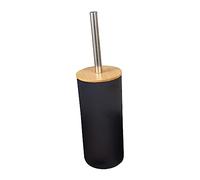 RoaQinFo Cepillo Limpiador de Inodoro, Artículos de Baño, Suministros de Limpieza, Gadgets de Baño, Accesorio de Baño Compacto Y Antigoteo, Juego de C, negro, tal como se describe