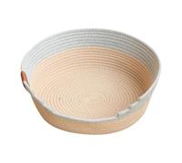 RoaQinFo Cesta Cama para Gatos Tejida con Cuerda de Algodón, Artículos para Mascotas, para Todas, Cama Nido de para Gatos de Interior, XL