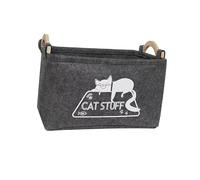 RoaQinFo Cesta de Almacenamiento para Juguetes de Perros, Cesta para Cosas de Cachorros, Cesta Multiusos Plegable Grande con Asas, Cesta de Fieltro para