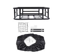 RoaQinFo Cesta para Bicicleta, Portaequipajes Trasero, Cesta de Hierro, Soporte para Bicicleta, Bolsa de Transporte, Cesta Universal, Desmontable para Viajes, Estilo B