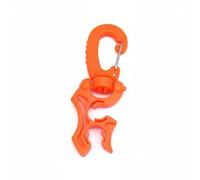 RoaQinFo Clip para de Buceo Soporte Doble para Latiguillos Compatibilidad Universal 10mm 6mm Gancho Rotatorio 360 Nylon Resistente a la Corrosión Adecuado para, Naranja, 10-10mm
