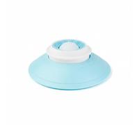 RoaQinFo Comedero para Mascotas Comedero Antiansiedad Estera Texturizada Cuenco Interactivo Plato Antideslizante con Sección Central para Golosinas y Relieve, Color to 2, Bola Blanca