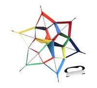 RoaQinFo Cometa Hexagonal Gigante de Una Sola Línea para Exteriores, Ideal como Balón de Fútbol. Portátil, Ocio Y El Deporte.