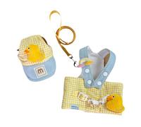 RoaQinFo Conjunto de Arnés Y Correa para Perros. Chaleco para Pasear Perros Al Aire Libre. Correa Suave para Mascotas. Arnés para Perros, Gatos Y Gatitos. Acce, L