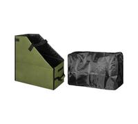 RoaQinFo Contenedor Plegable Portátil para Bicicleta con Asa Y Correa Cómodas para Viajar, Verde