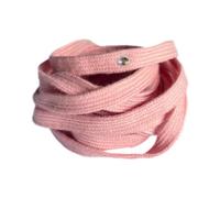 RoaQinFo Cordones de Poliéster para Patines de Hockey sobre Hielo, Botas de Patinaje Artístico con Detalles de Pedrería, Diseño Portátil, Ideal para Regalar, Rosa