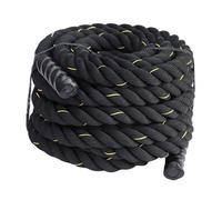 RoaQinFo Cuerda de Entrenamiento con Peso, Cuerda de Ejercicio Pesada para Exteriores E Interiores, Equipo de Fuerza con de Fibra de Poliéster con Agarr, 38mmx3m Amarillo