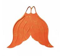 RoaQinFo de Sirena Monofin para Adultos s de Goma Especializadas en Actividades Acuáticas Accesorio Ergonómico Ligero Adecuada para Entrenamiento en Playa, Naranja otoñal, M