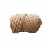 RoaQinFo Diy Lana Blanket Hilo Chunky de Terciopelo Brillante Máquina Lavable sin Desprendimiento Perfecto para Manualidades Principiantes Adecuada para Regalo, Khaki, 100G
