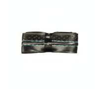 RoaQinFo Empuñadura para Raqueta Deportiva Cinta de Agarre Envolvente con Material Resistente de Poliuretano Diseño Cómodo y Absorbente Adecuada para , Negro Con Costura Azul