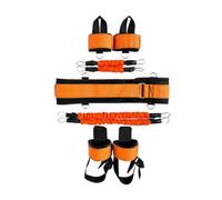 RoaQinFo Entrenador Resisncia Portátil con Cinturón y Muñequeras Table Mecanismo Cuerdas Elásticas con Mosquetones Ligero para Gimnasio