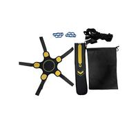 RoaQinFo Equipo de Entrenamiento de Fútbol, cinturón Ajustable para Controlar Las Habilidades de Mejorar Las Técnicas de Fútbol, Conjunto Amarillo