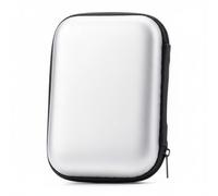 RoaQinFo Estuche para Auriculares Estuche Rígido Organizador de Accesorios Electrónicos a Prueba de Golpes con Bolsillo Interno para Oficina Escuela Viaje, Silver