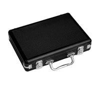 RoaQinFo Estuche Portátil para Tarjetas de Memoria Chip Case, Caja de Aluminio Grueso con, Vacío.