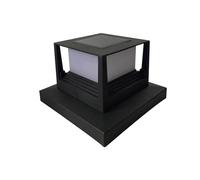 RoaQinFo Farola Solar para Exteriores, Luz Blanca Cálida de Alta Luminosidad para de, Exterior para Patio Trasero, Negro
