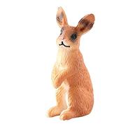 RoaQinFo Figura Animal Realista Museo Figura para Niños Figura Colección Animal Juguete Figurín Material Plástico Adecuado para Enseñanza Juegos, pie marrón