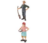 RoaQinFo Figura Coleccionable de 2 Piezas: Hombre Y Mujer Granjeros.