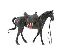 RoaQinFo Figura de Animal en Miniatura, Modelo de Caballo Coleccionable, Juguete, Regalo para Entusiastas de Los Caballos, Figura de Caballo, Decoración para M, Negro