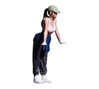 RoaQinFo Figura Femenina en Miniatura a Escala 1/64, Chica Un Coche Pintada, Coleccionable, Figura de Diminuta para Maquetas de Paisajes, Prensa